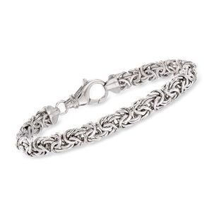 Ross Simons Sterling Silver Byzantine Brac…